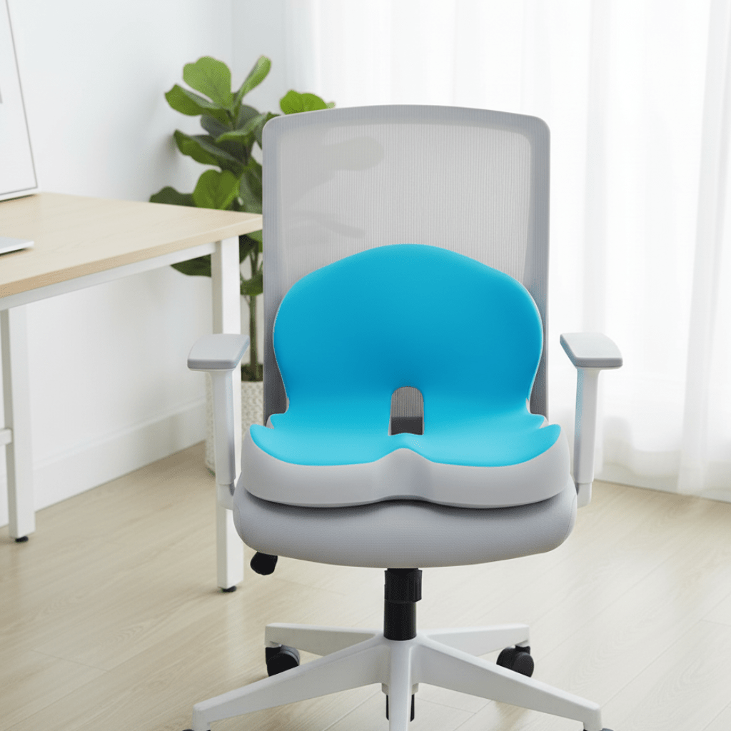 ErgoComfort - Memory Foam Seat Cushion for Chair Support