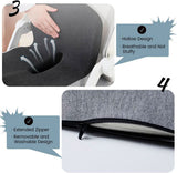 ErgoComfort - Memory Foam Seat Cushion for Chair Support