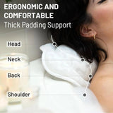 Ergonomic Bath Pillow - Soft Soaking Tub Pillow with Suction Cups