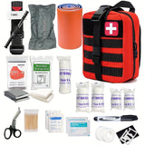 Essential Travel First Aid Kit - Compact Medical Supplies Bag with Tourniquet