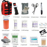 Essential Travel First Aid Kit - Compact Medical Supplies Bag with Tourniquet