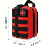 Essential Travel First Aid Kit - Compact Medical Supplies Bag with Tourniquet