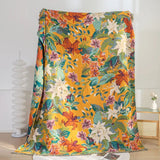 Festival Tropics - Soft Cotton Blanket with Tropical Design