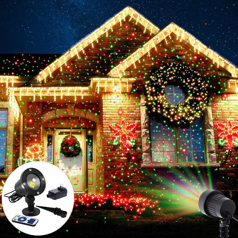 Festive Glow - Outdoor Projector with Vibrant Laser Patterns