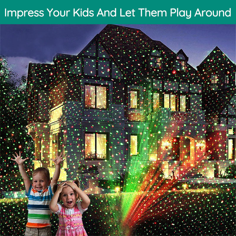 Festive Glow - Outdoor Projector with Vibrant Laser Patterns
