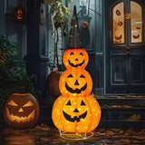 Festive Pumpkin Decoration with 100 LED Lights & Timer