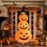 Festive Pumpkin Decoration with 100 LED Lights & Timer