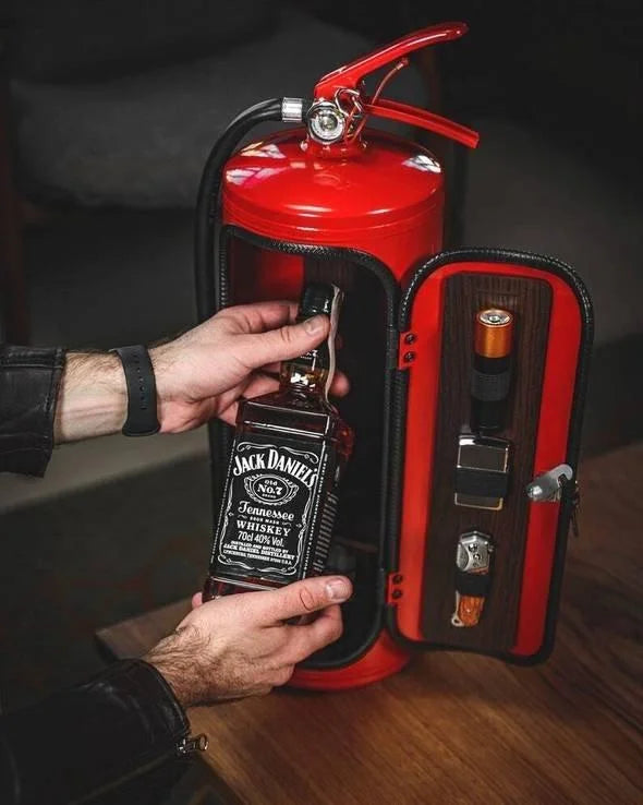 FireBar Hidden Bar - Unique Fire Extinguisher Drink Storage