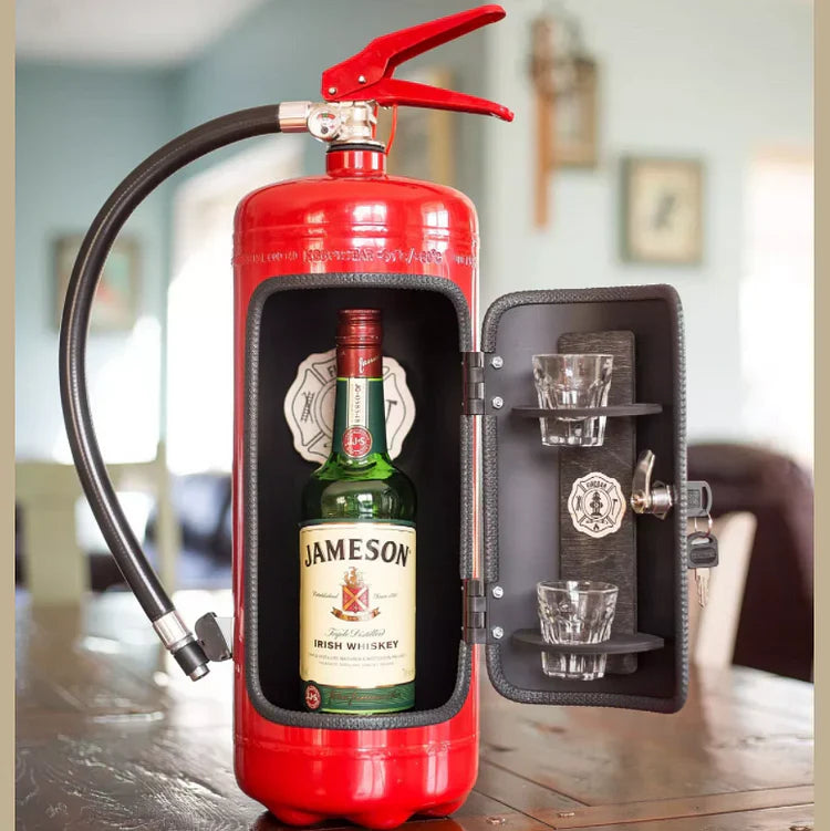 FireBar Hidden Bar - Unique Fire Extinguisher Drink Storage