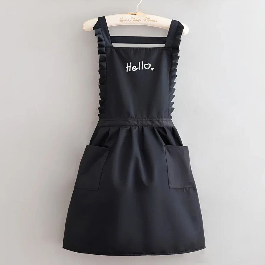 FloraBelle - Women's Waterproof Floral Kitchen Apron for Cooking