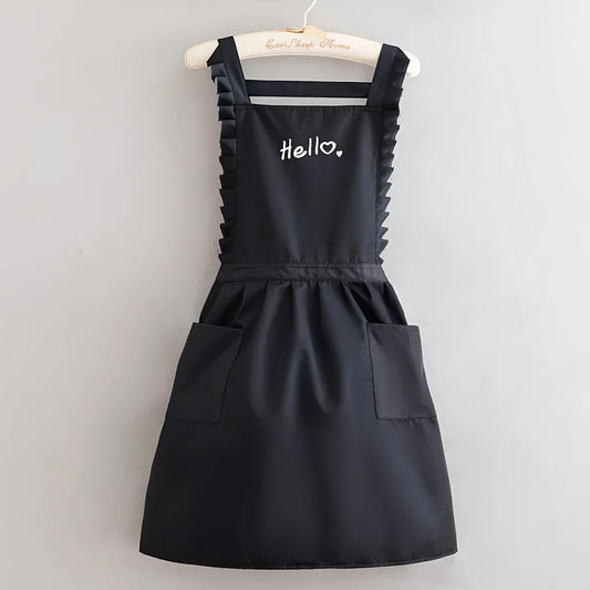 FloraBelle - Women's Waterproof Floral Kitchen Apron for Cooking