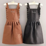 FloraBelle - Women's Waterproof Floral Kitchen Apron for Cooking