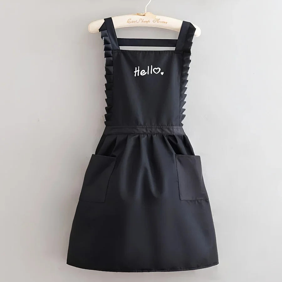 FloraBelle - Women's Waterproof Floral Kitchen Apron for Cooking