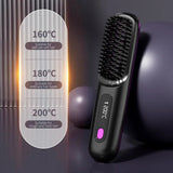 Glissara - Cordless Hair Straightener with USB Charging & LCD Display