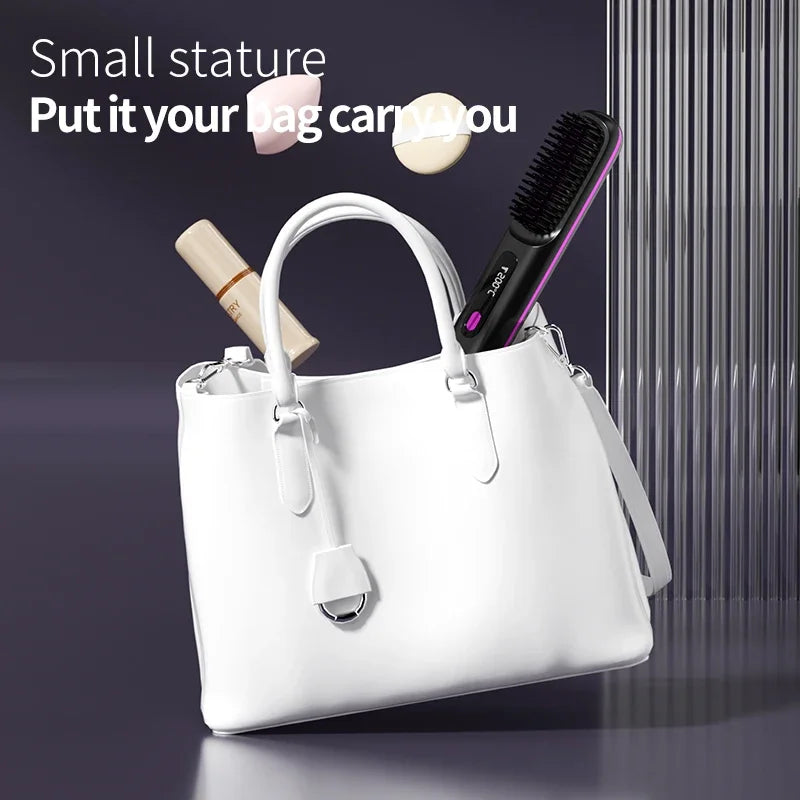 Glissara - Cordless Hair Straightener with USB Charging & LCD Display
