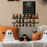 Halloween Countdown Box - 31 Miniature Figures & Decorations for Indoor Halloween Decor