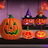 Halloween Luminous Pumpkins - LED Jack-O'-Lantern Set