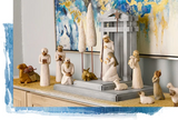 Handmade Nativity Collection - 20-Piece Barn Wood Set