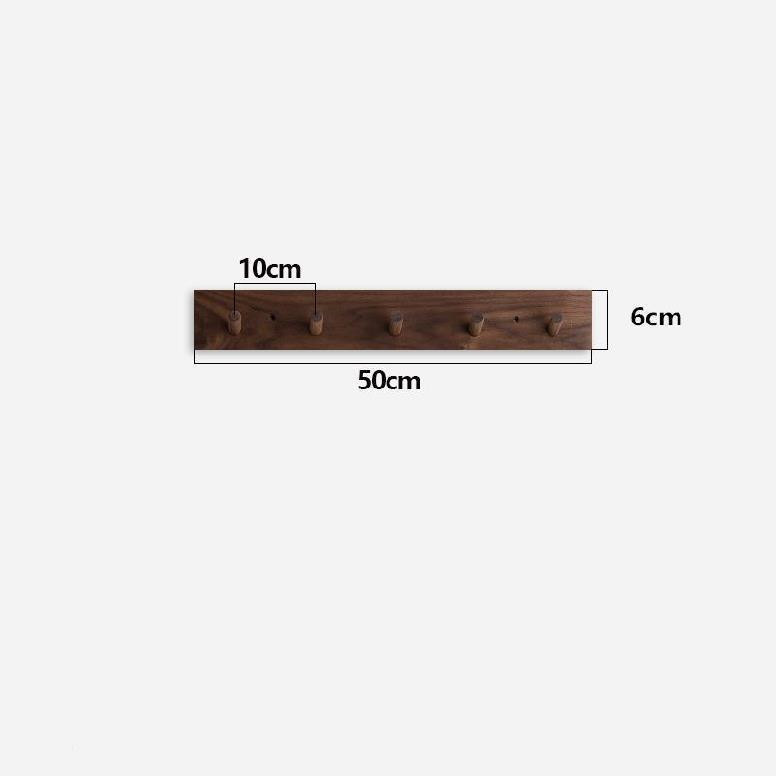 Handmade Wooden Coat Rack - Wall Mounted Japandi Design