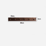 Handmade Wooden Coat Rack - Wall Mounted Japandi Design