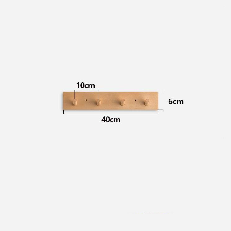 Handmade Wooden Coat Rack - Wall Mounted Japandi Design