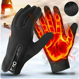 Heated Gloves - Rechargeable Waterproof Touchscreen Compatible Winter Gloves