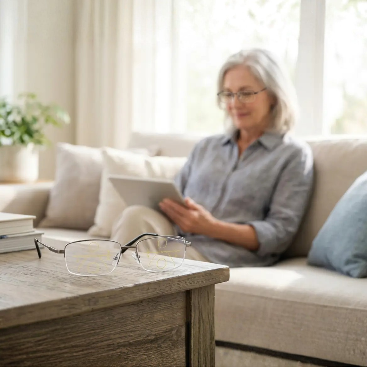 Intelligent Progressive Glasses - Multifocal Three-Zone Lenses