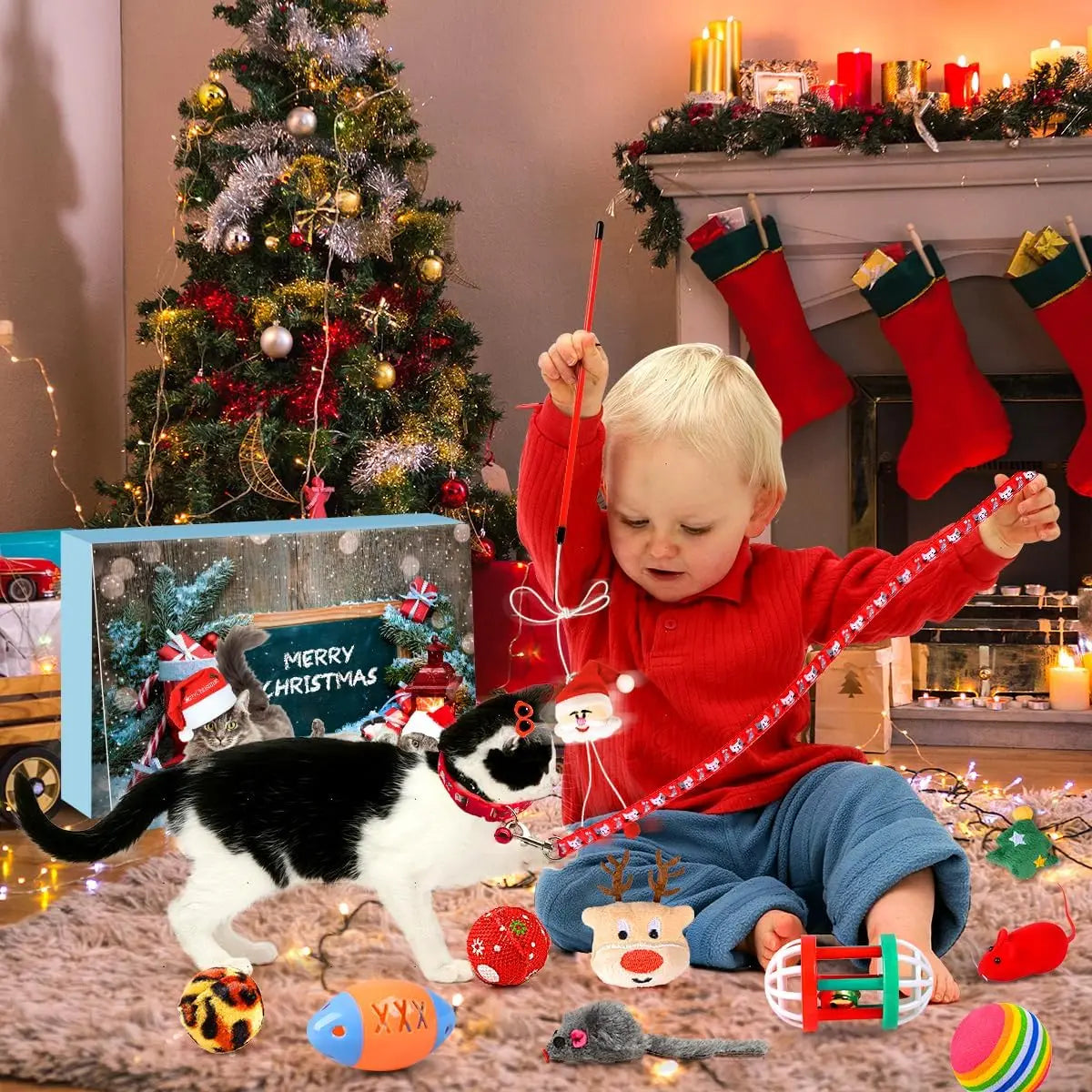 Interactive Cat Advent Calendar 2025 with Engaging Toys
