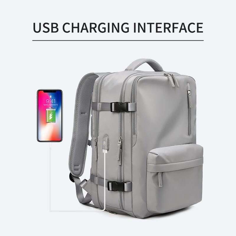 JQMEI Women's Laptop Backpack - 16-Inch Tech Backpack with USB Charger