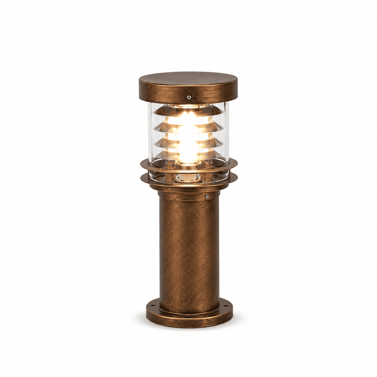 Oriva - Outdoor LED Bollard Light IP65 Solar or Hardwired