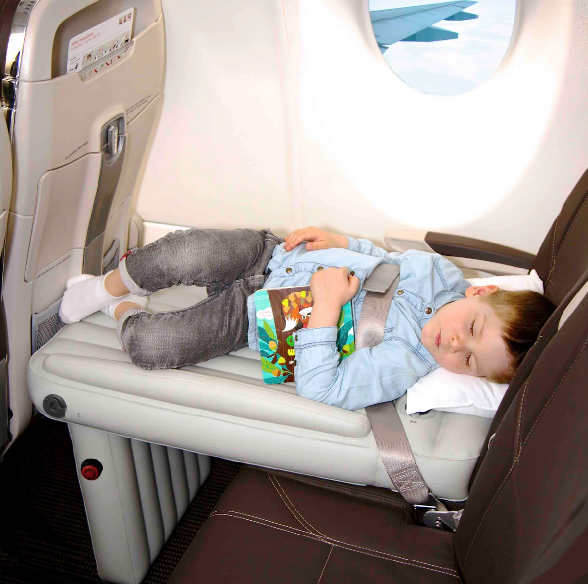 KidComfort Inflatable Airplane Bed - Air Mattress for Kids