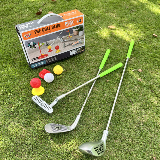 Kids Golf Set - Adjustable Clubs, Balls & Goals for Ages 3-8