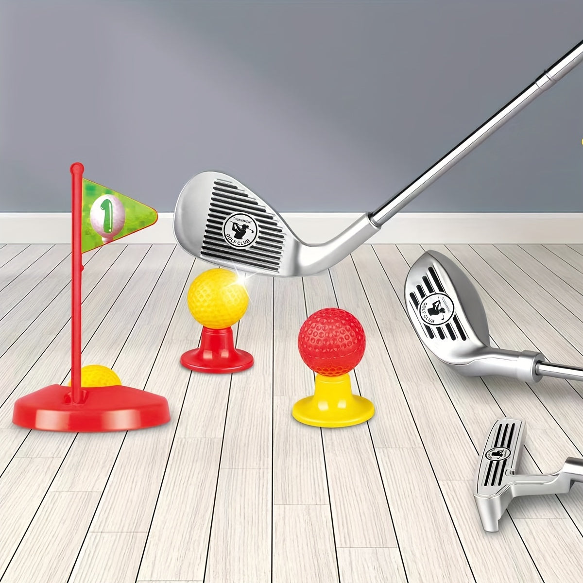 Kids Golf Set - Adjustable Clubs, Balls & Goals for Ages 3-8