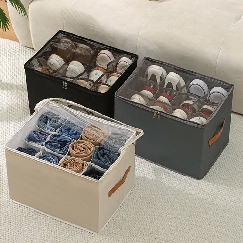 KixNest - Foldable Shoe Organizer for Neat and Dust-Free Storage