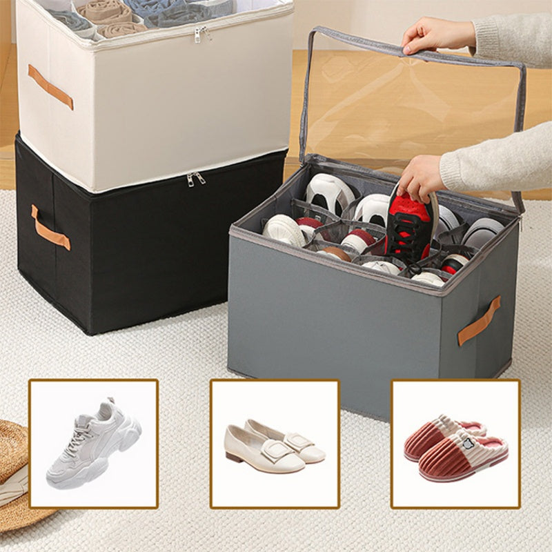 KixNest - Foldable Shoe Organizer for Neat and Dust-Free Storage