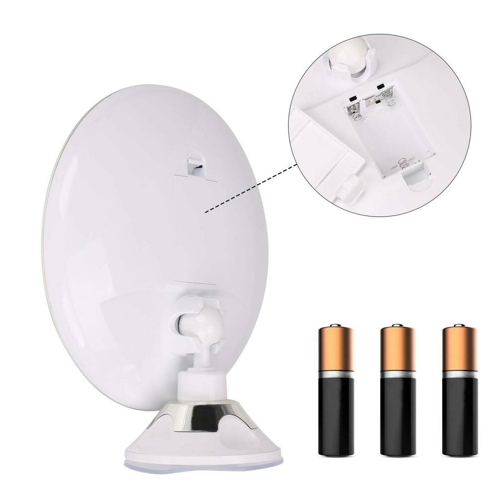 LED Magnifying Makeup Mirror - 10x Magnification & 360° Rotation