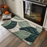 Leaf Bath Mat - Soft Microfiber with Non-Slip Backing