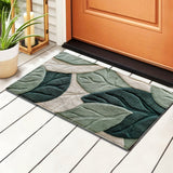 Leaf Bath Mat - Soft Microfiber with Non-Slip Backing