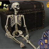 Life-Size Halloween Skeleton Decoration - Posable Figure for Spooky Displays