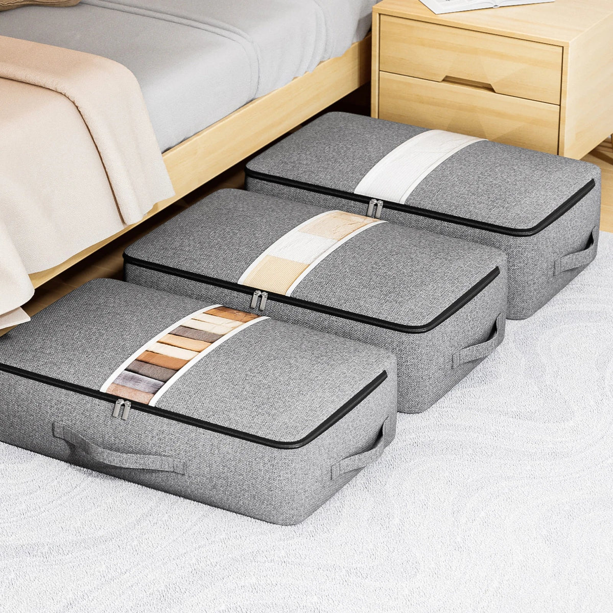 Livono Extra Large Storage Bag for Clothes with Viewing Window