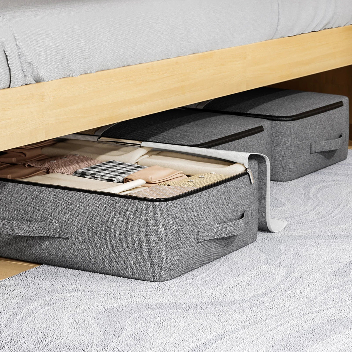 Livono Extra Large Storage Bag for Clothes with Viewing Window