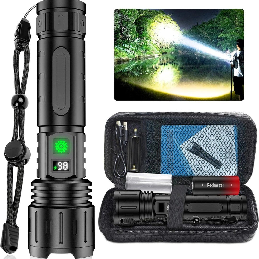 LumaBeam - 100,000 Lumen Tactical LED Flashlight & Power Bank