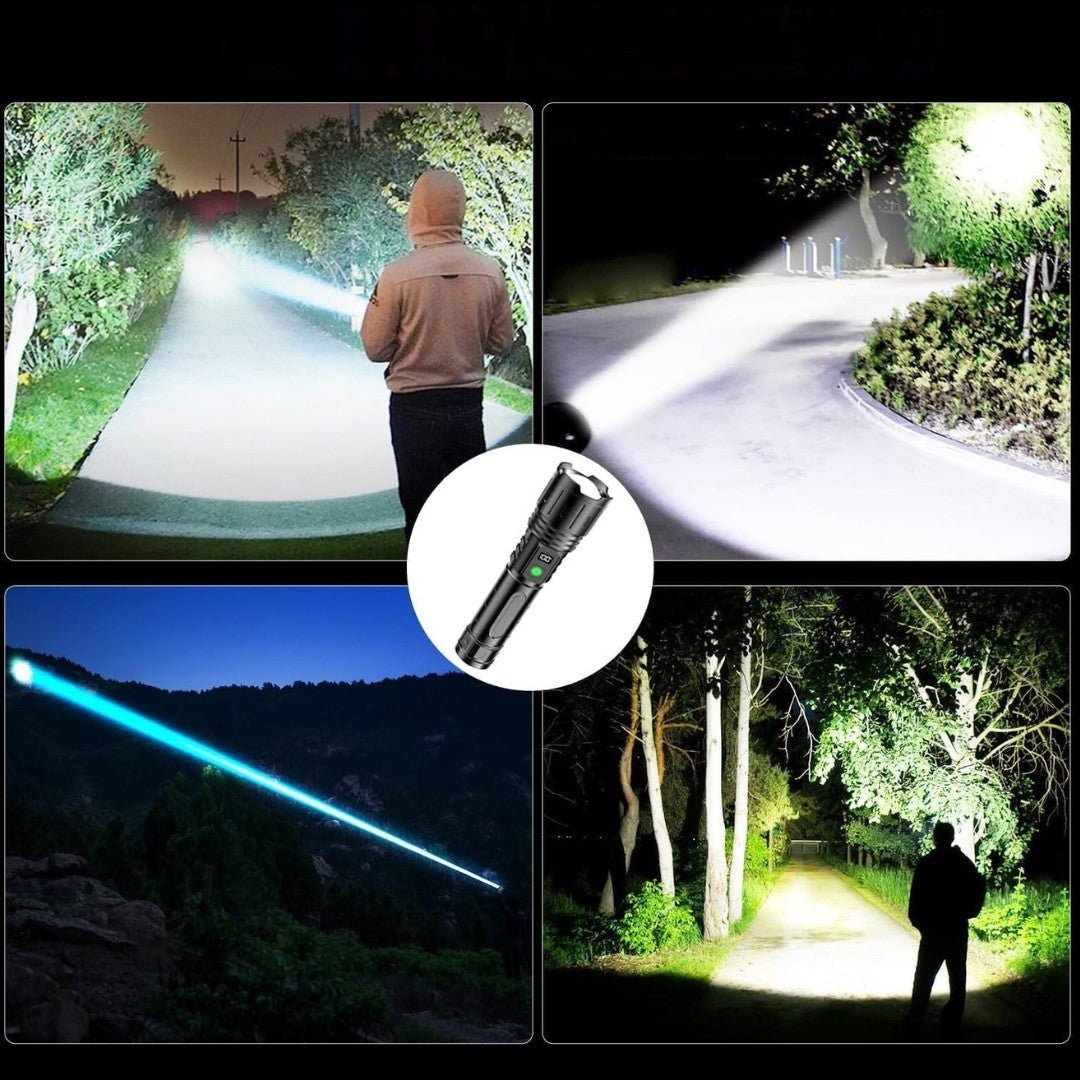 LumaBeam - 100,000 Lumen Tactical LED Flashlight & Power Bank