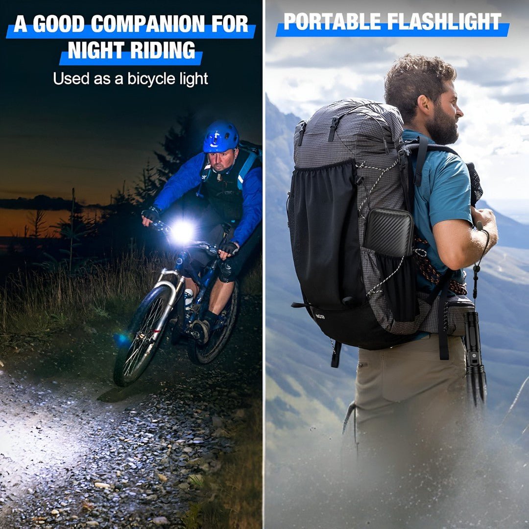 LumaBeam - 100,000 Lumen Tactical LED Flashlight & Power Bank
