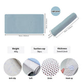 Luxury Non-Slip Bath Mat with Soft Foam Cushioning - Quick-Drying Bathroom Mats