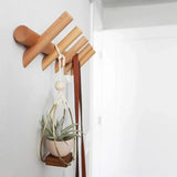 Maeve - Solid Oak Wall Rack with 4 or 5 Pegs