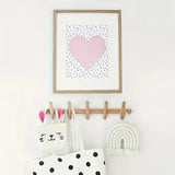 Maeve - Solid Oak Wall Rack with 4 or 5 Pegs