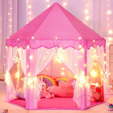 Magical Princess Play Tent with Star Lights for Kids
