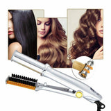 Max Prime - 2-in-1 Hair Styler & Rotating Curling Iron