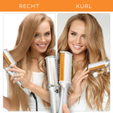 Max Prime - 2-in-1 Hair Styler & Rotating Curling Iron
